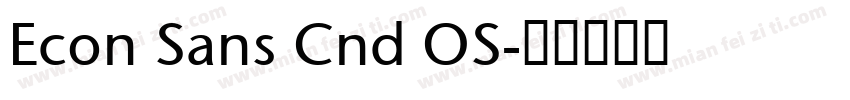 Econ Sans Cnd OS字体转换